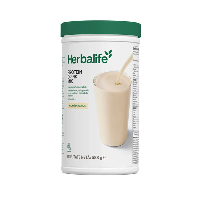 Protein Drink Mix Herbalife Pudră Proteică Vanilie 588g - Supliment Proteic Herbalclub.ro