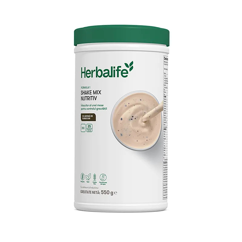 Shake Herbalife Formula 1 Fursecuri crocante 550g - Nutriție echilibrată Herbalclub.ro