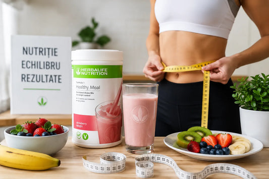 Produse Herbalife pentru slăbit, shake nutritiv și alimentație echilibrată pentru susținerea procesului de pierdere în greutate.