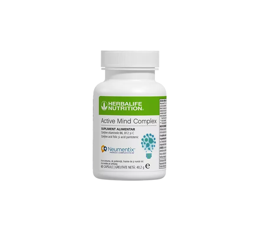 Active Mind Complex Herbalife 60 de capsule - Supliment pentru Concentrare și Memorie Herbalclub.ro