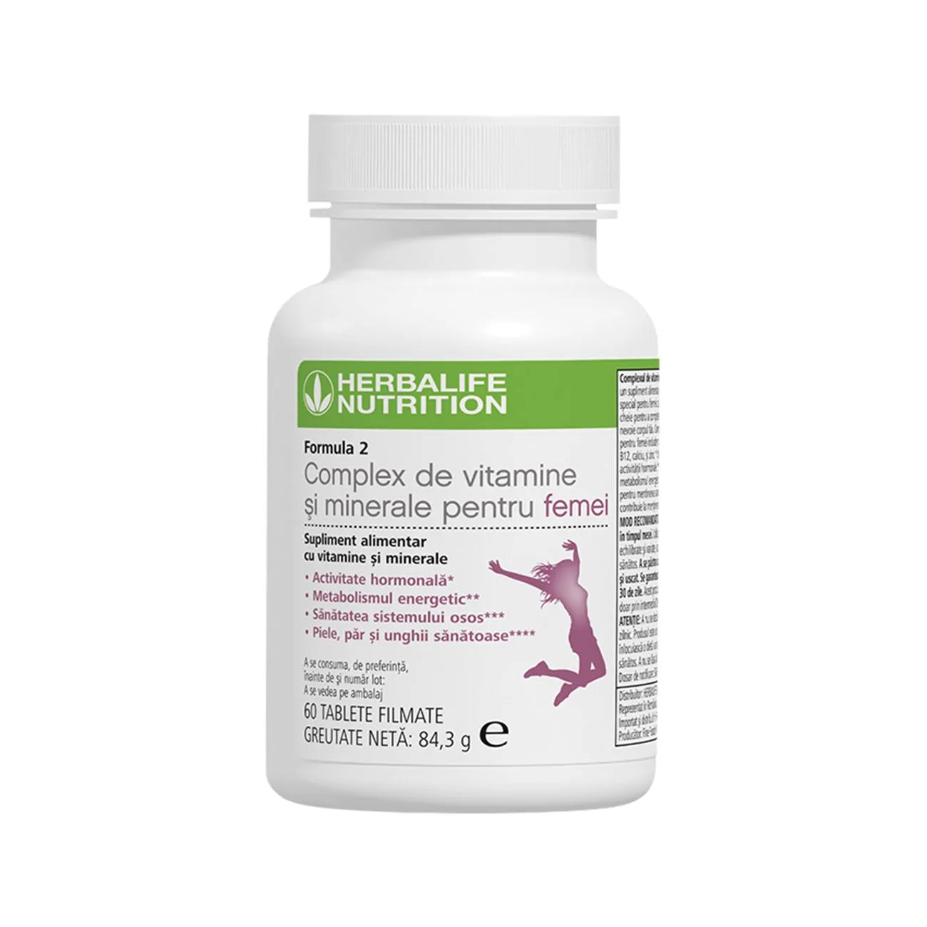 Formula 2 Herbalife Complex de Vitamine și Minerale pentru Femei 60 de tablete - Nutriție Feminină Herbalclub.ro