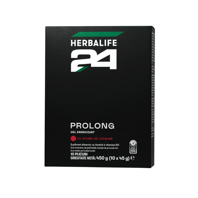 Herbalife24® Prolong Gel Energizant Aromă de căpșune 450g - Energie Sportivă Herbalclub.ro