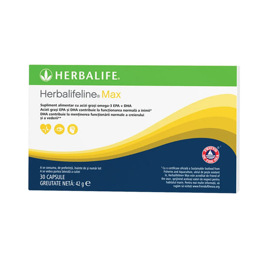 Herbalifeline® Max Herbalife 30 de capsule - Supliment Omega-3 EPA și DHA Herbalclub.ro