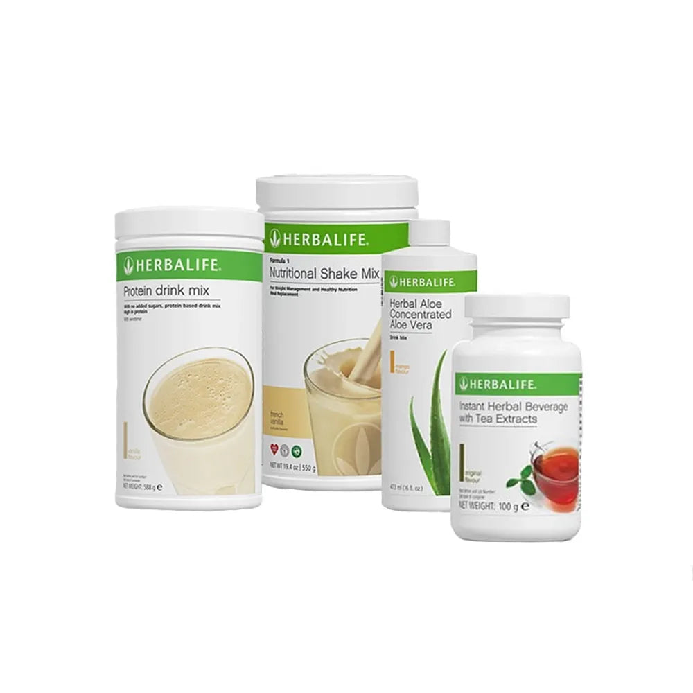 Pachet Complet Herbalife Shake Formula 1, PDM, Aloe Vera Mango și Ceai 102g - Nutriție completă Herbalclub.ro