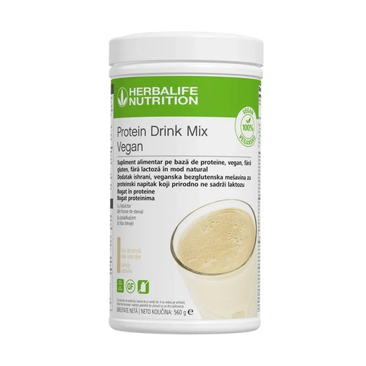 Protein Drink Mix Vegan Herbalife Pudră Proteică Vanilie 550g - Izolat Proteic din Soia Herbalclub.ro