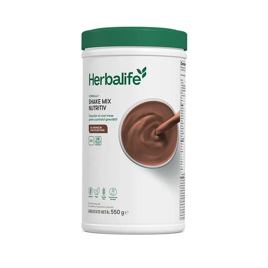 Shake Herbalife Formula 1 Ciocolată fină 550g - Nutriție echilibrată Herbalclub.ro
