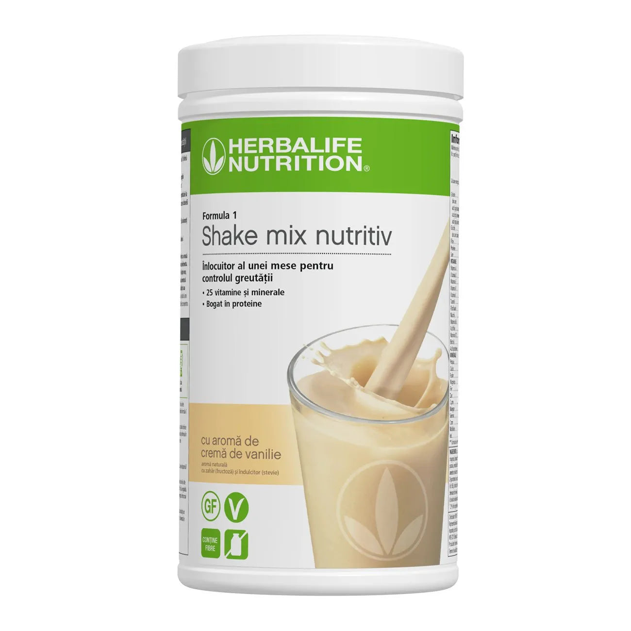 Shake Herbalife Formula 1 Cremă de vanilie 550g - Nutriție echilibrată Herbalclub.ro