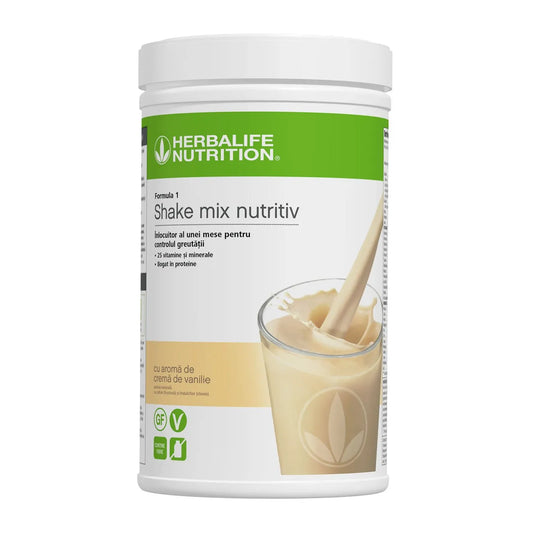 Shake Herbalife Formula 1 Cremă de vanilie 780g - Produs original pe Herbalclub.ro