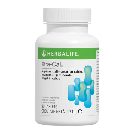 Xtra-Cal Herbalife 90 de tablete - Supliment pentru Sănătatea Oaselor și Dinților Herbalclub.ro